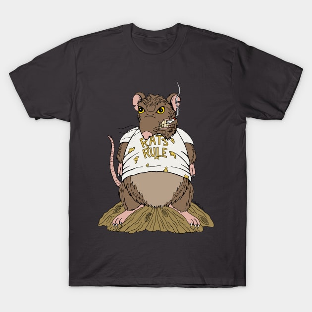 Charles T. Rat T-Shirt by AzureLionProductions